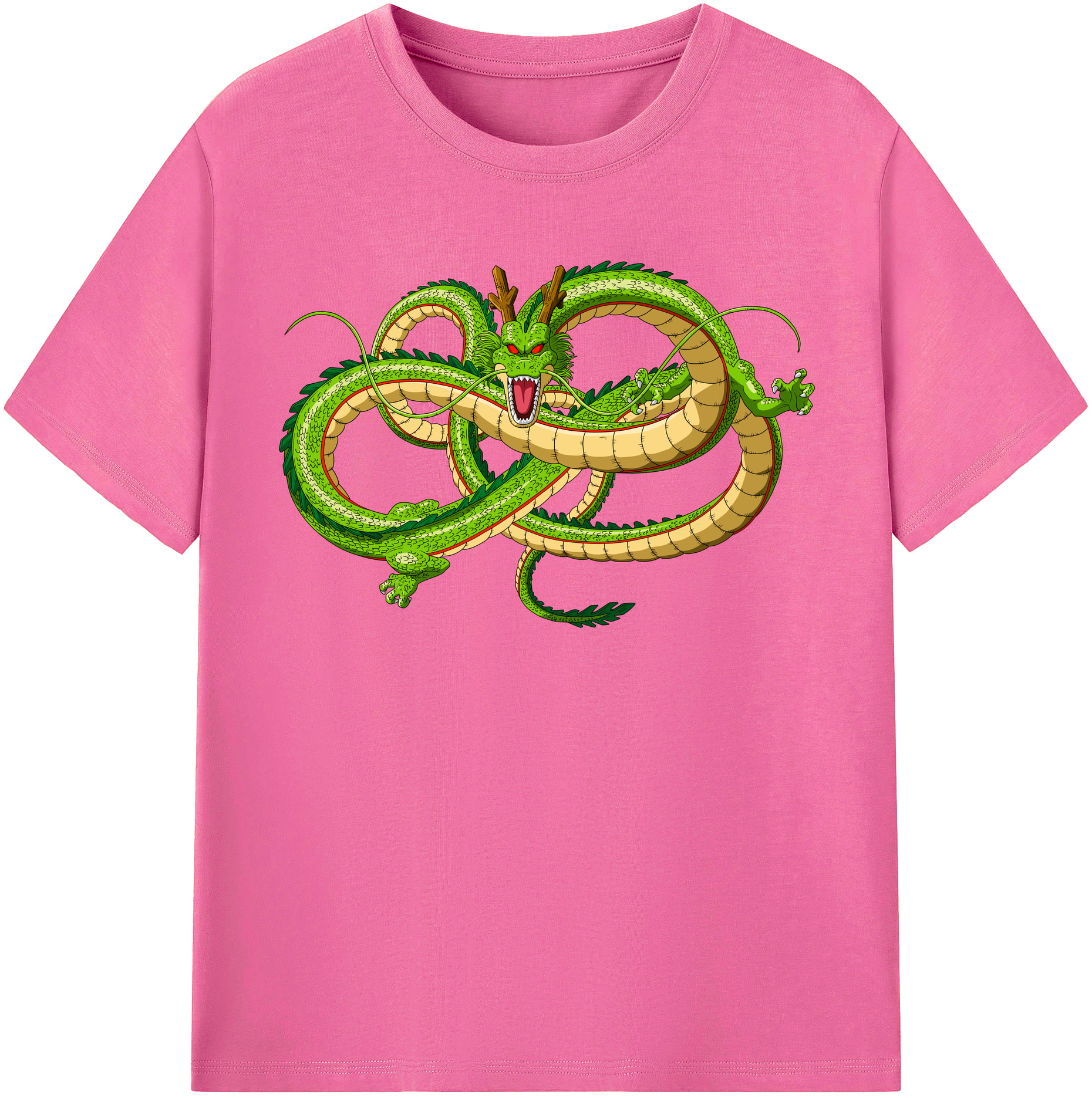 （画像用） ドラゴンボール 神龍 シェンロン DRAGON BALL Shenron レディースカジュアルプリントTシャツ（綿100％）